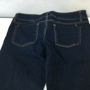 Mossimo Skinny Crop Jeans Sz 6 Boyfriend Dark Blue Women Slim Stretch